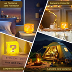 Lampara LED Musical Cubo Misterioso